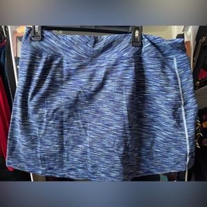 Title Nine blue space dye skort XL
